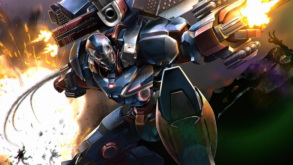 War Machine Marvel Metal Art Print Comics Poster 8in x 12in Lot Up