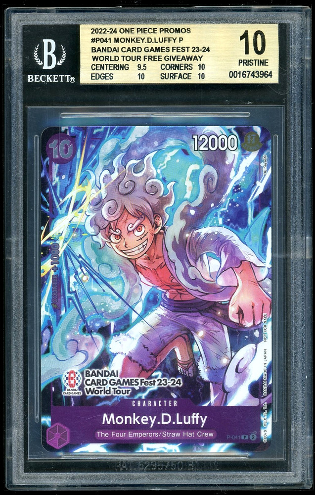 2022-24 One Piece Monkey.D.Luffy P BCF 23-24 WT Free Giveaway Promos BGS 10RCH IS ACCEPTING CONSIGNMENTS! UP TO 95% PAYOUTS!