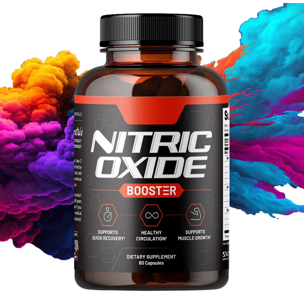 Nitric Oxide Booster Supplement - L-Arginin, L-Citrulline - 60 Capsules
