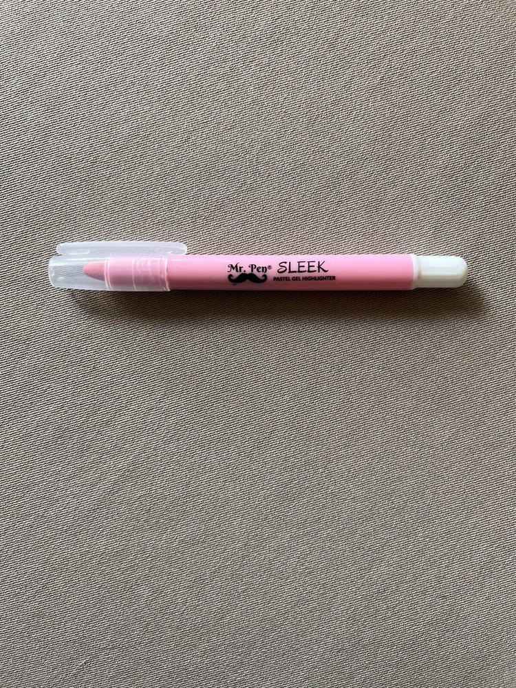 5” “Pastel Pink” Mr Pen Acid-Free Gel Highlighter~Bible Safe & No Smear, New!