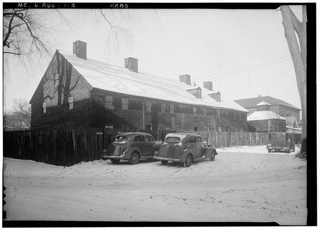 Fort Western,Main Building,Bowman Street,Augusta,Kennebec County,ME,Maine,1