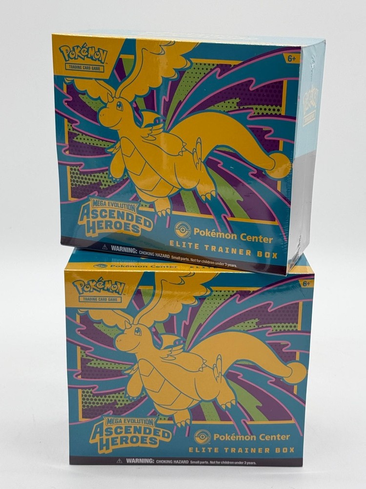Lot of (2) Pokemon Center Ascended Heroes PC Elite Trainer Boxes SEALED PC ETBPROBSTEIN is actively accepting consignments !!