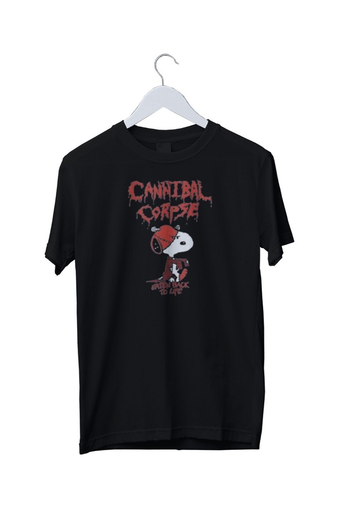 Snoopy The Peanut Canibal Corpse Back To Life T-Shirt Mens S M L XL 2 3 4 XL