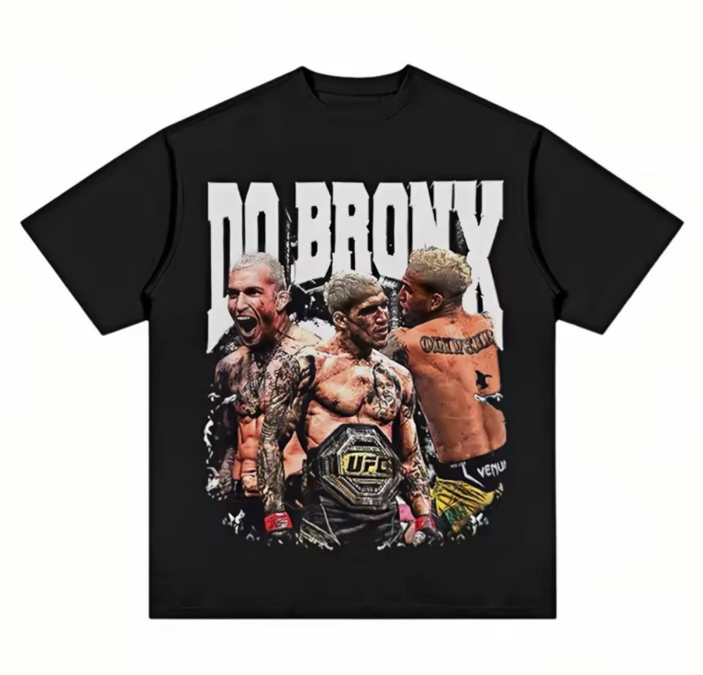 Charles Oliveira Do Bronx UFC Print T-Shirt Men Oversized