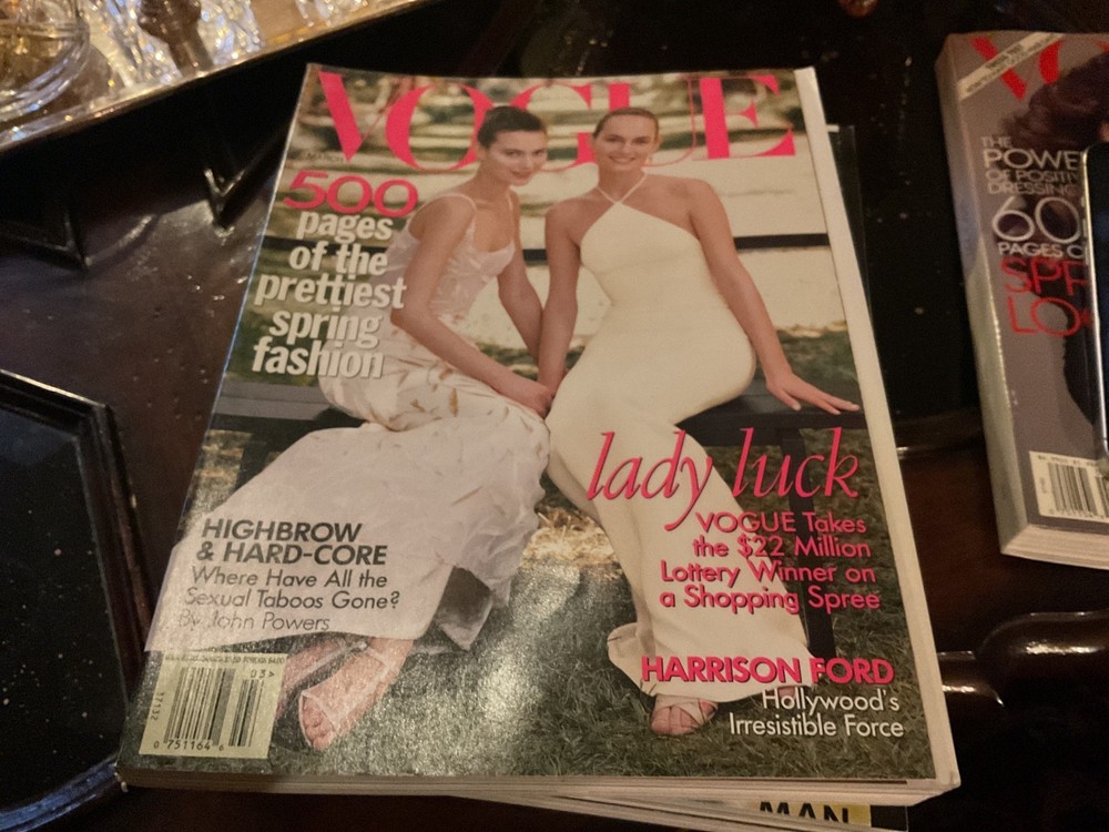Vogue Magazine March 1997, Amber Valetta, Harrison Ford,, Excellent  To New