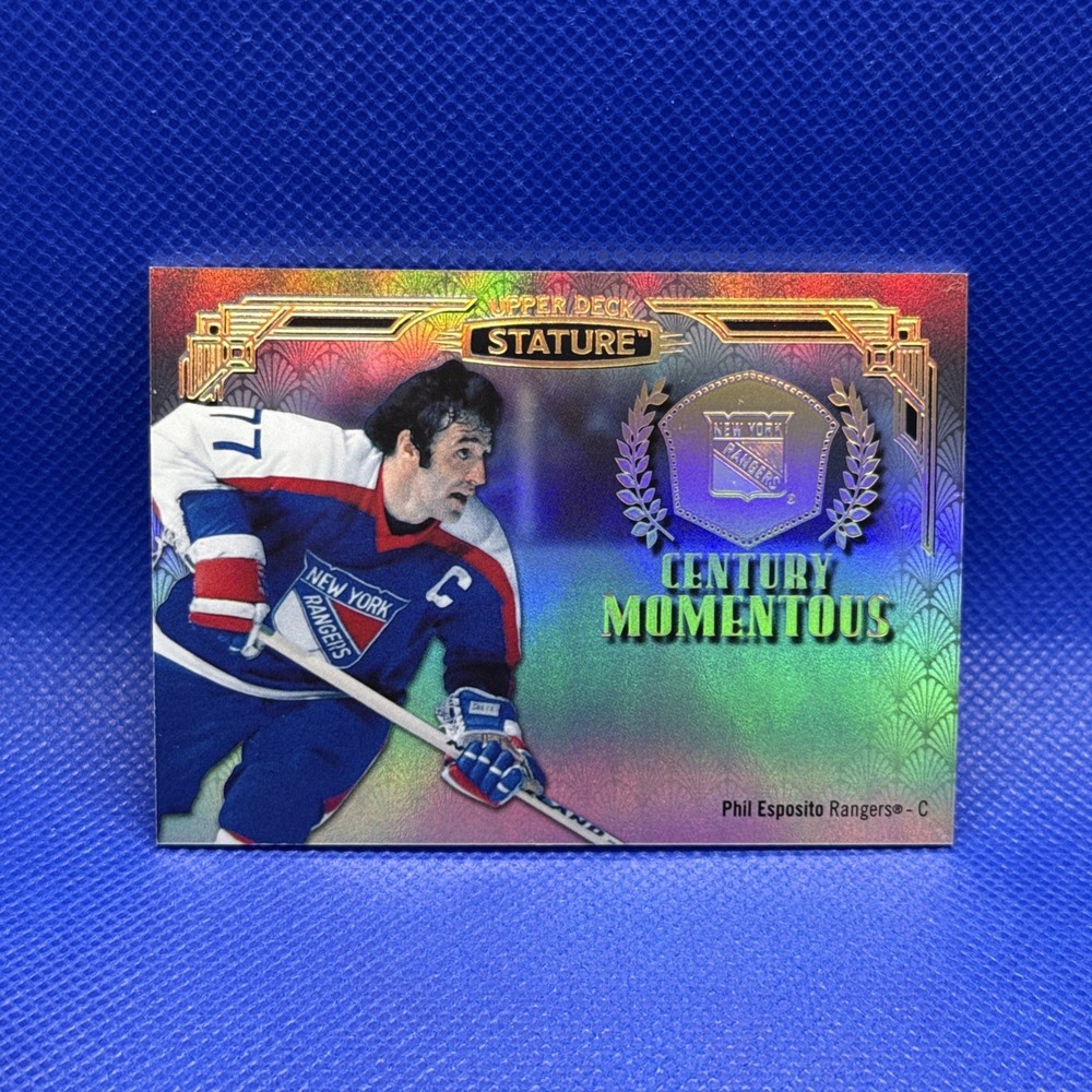 2020-21 Upper Deck Stature Phil Esposito #CM-22 Holofoil Century Momentous