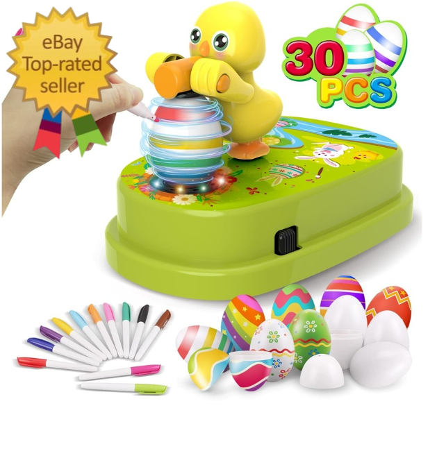 Engfa Easter Egg Decorating Kit, Easter Egg Dye Kit Egg Decorating Spinner with