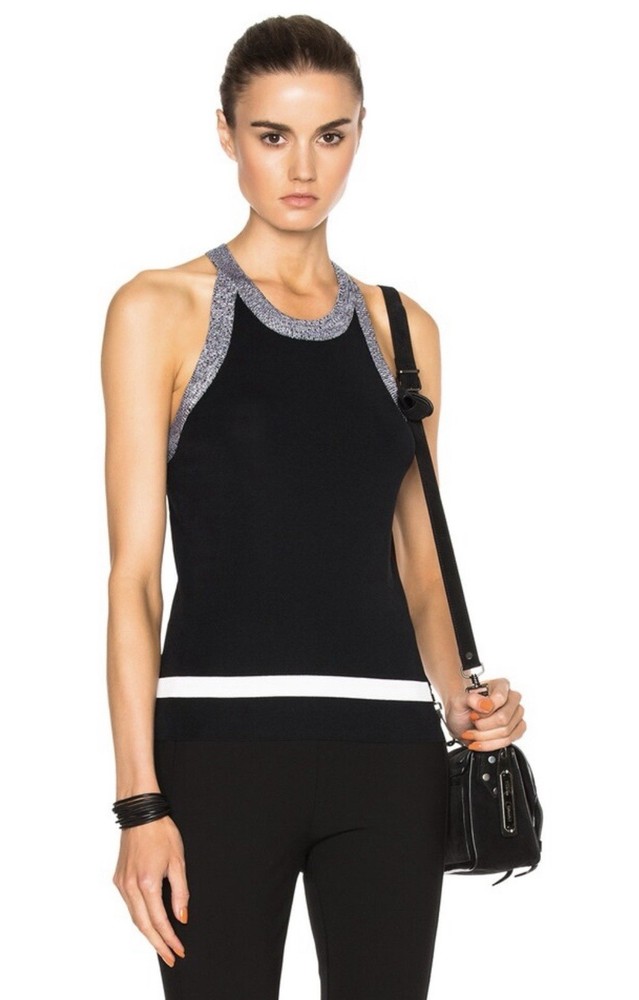 rag & bone Women’s Slim-Fit Lucine Halter Top In Black-Size Medium