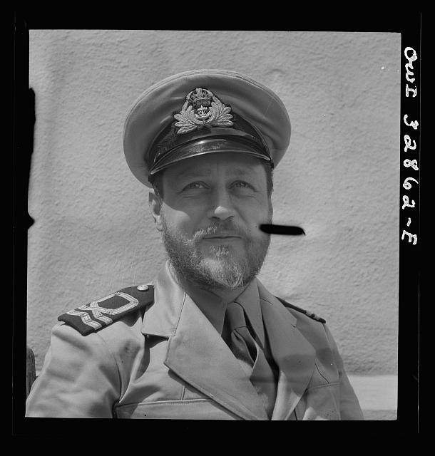 Oswego New York British Naval Officer 1943 United Nations Week Portrait