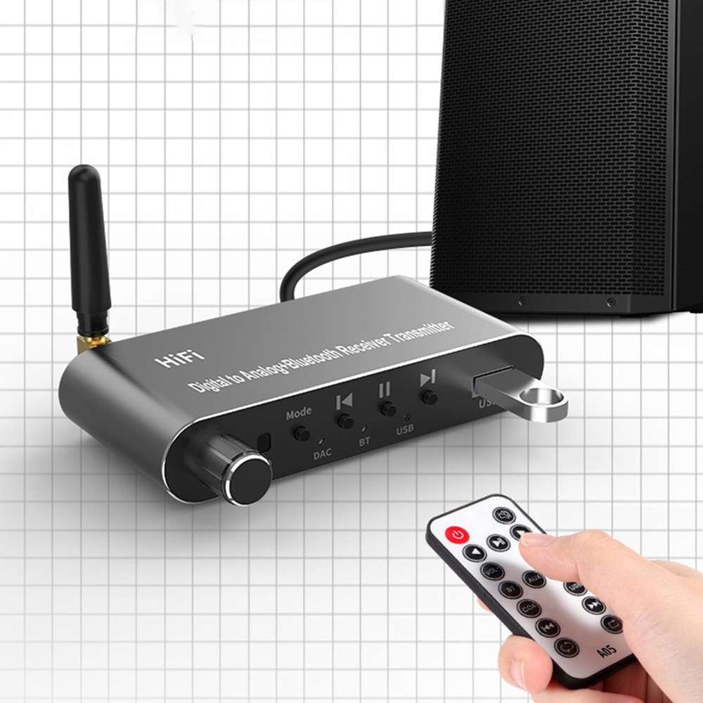 Bluetooth Digital Optical to Analog DAC Audio Converter Receiver Transmitter US