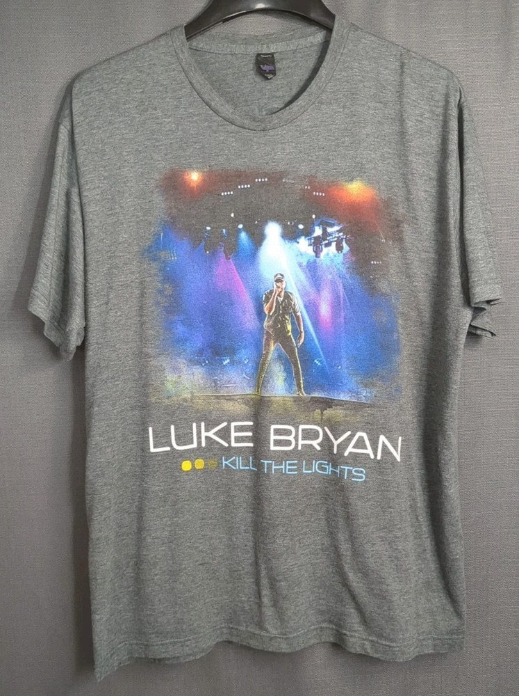 Luke Bryan Kill The Lights Tour Concert T-Shirt Men’s Size XL Country Music Tee