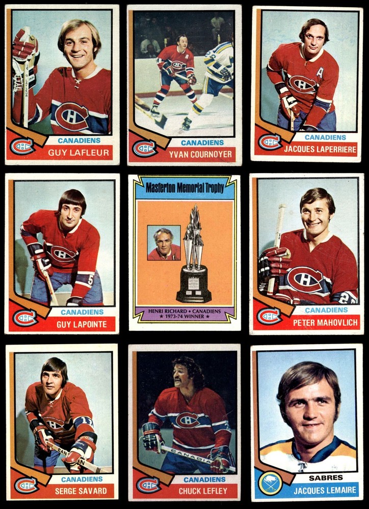 1974-75 Topps Montreal Canadiens Near Team Set 2.5 - GD+ 6264396 (11 / 14 cards)