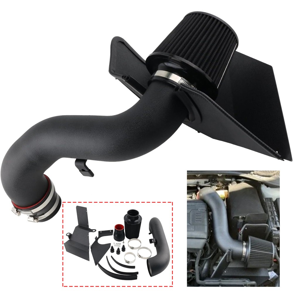 Cold Air Intake Kit w/ Filter Heat Shield For VW Golf GTi R 1.8T 2.0T 2015-2020