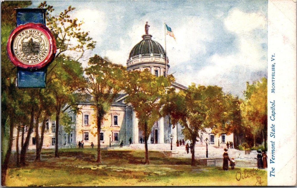 Vermont State Capitol Tuck 2454 Vintage Postcard E68