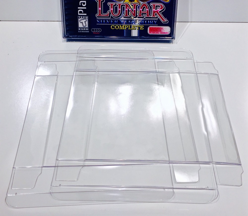 25 DUAL DISC Box Jewel Case Protectors Playstation PS1 / Dreamcast / CD  2 Disk