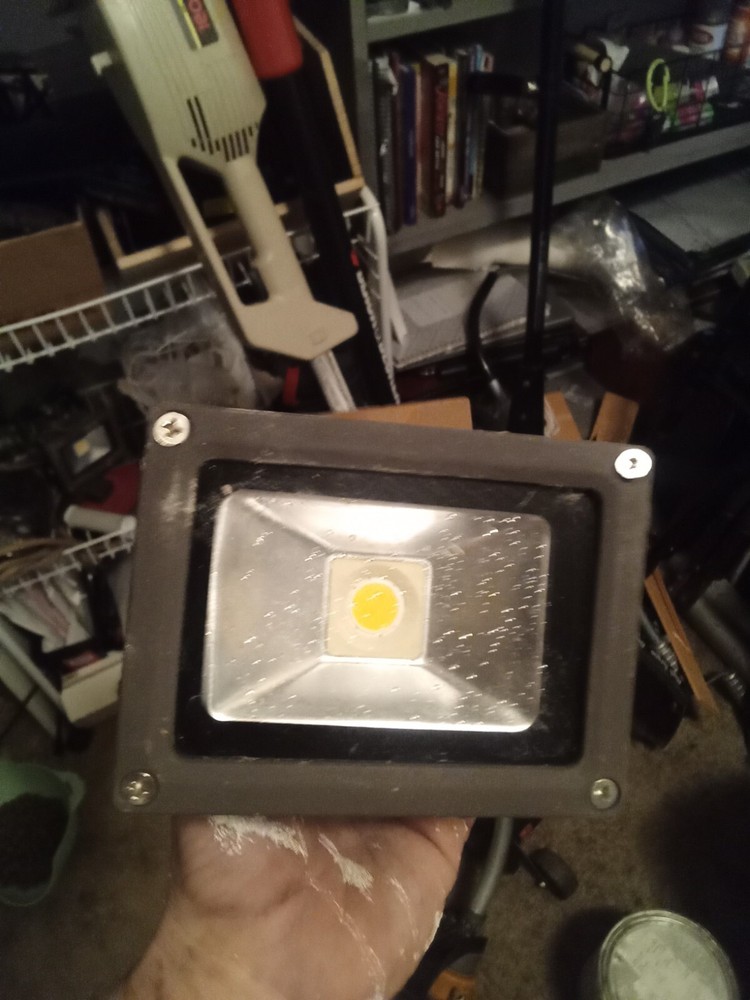 MaxLite Back Porch Light FLS15U50B LED  Flood 5000k 120-277v Photocell 210,000