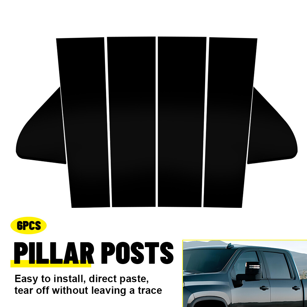 Pillar Posts Window Door Trim Accessories For Silverado GMC Sierra 1500 2019-24