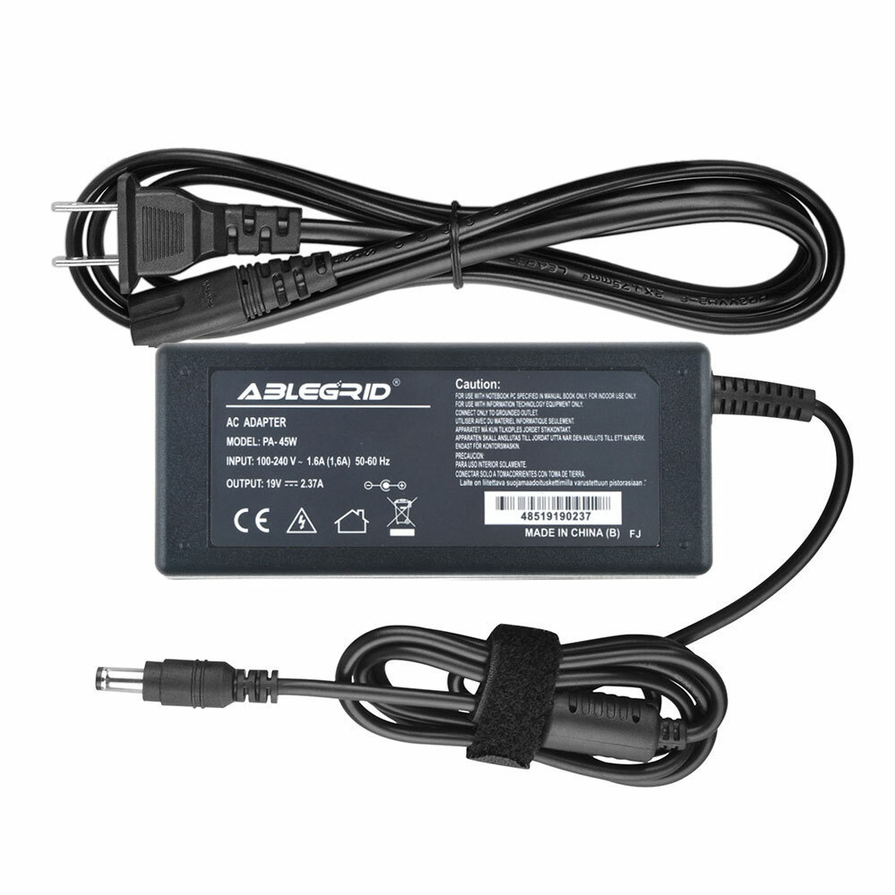 45W 19V AC Adapter Charger for Toshiba Portege Z835-P330 SST8305 PA3822U Power
