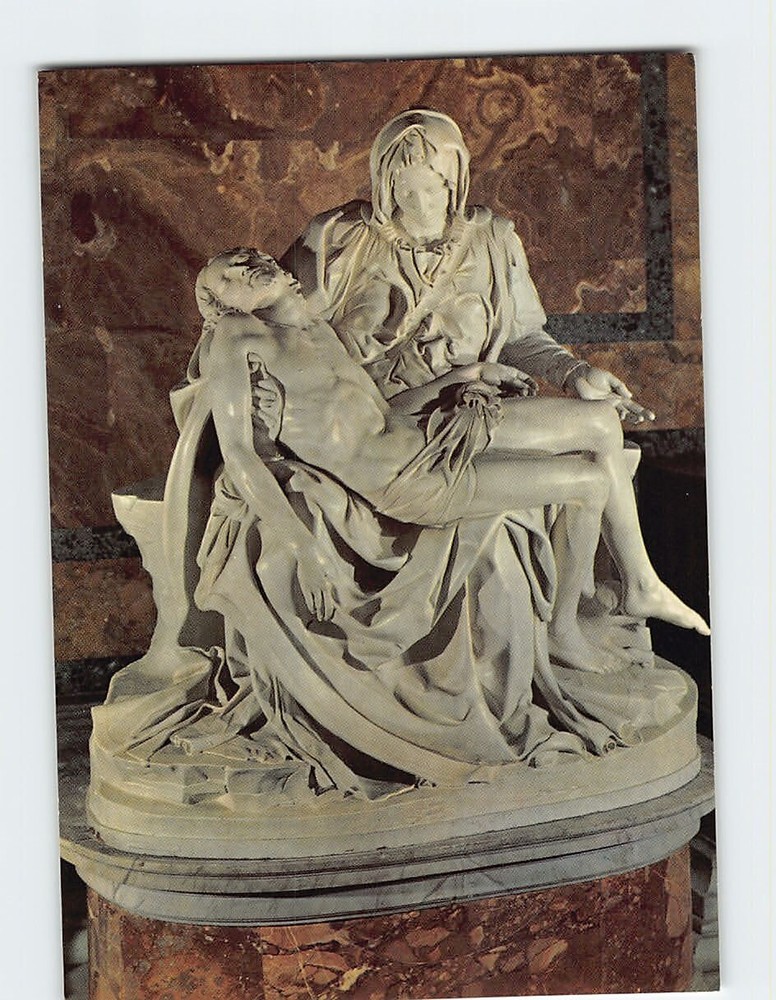 Postcard The Pieta in the Basilica of St. Peters Rome Italy