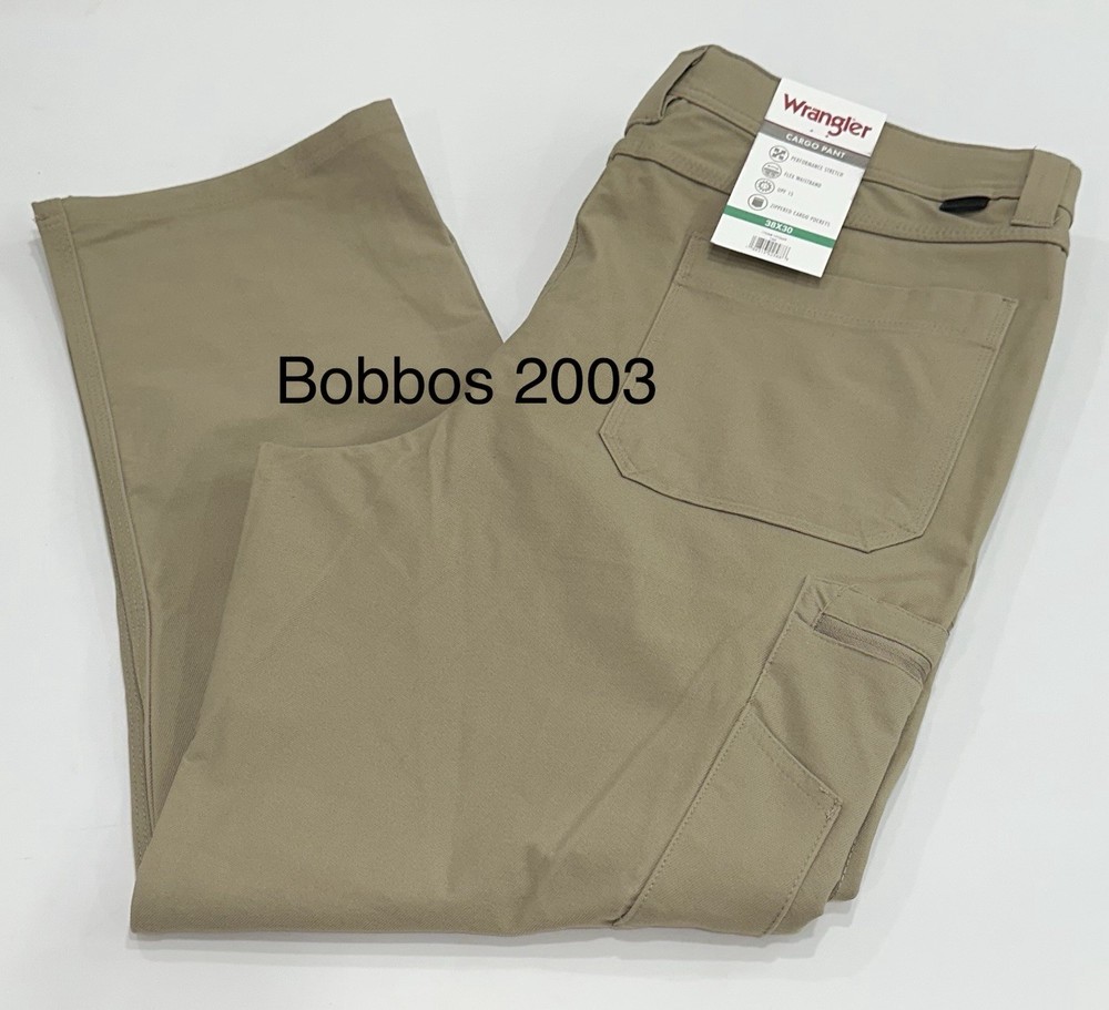 Wrangler Men's Cargo Pants, Tan, Size 38X30