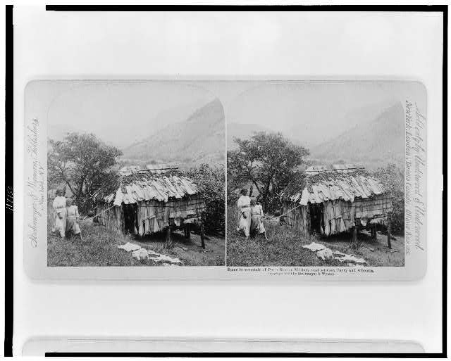 Photo of Stereograph,Mountain,Puerto Rico,Military Road,Cayry,Aibonita,Women