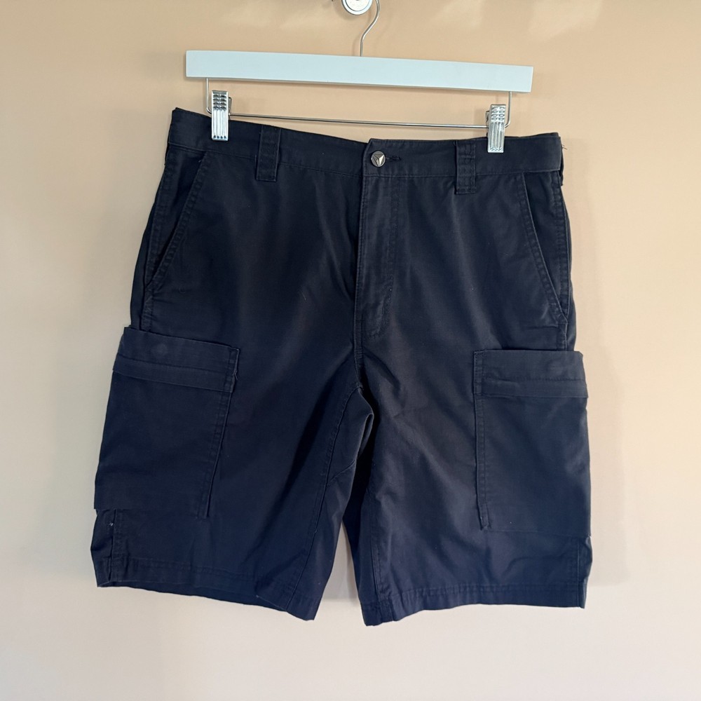 Lands End x Delta Airlines Canvas Workwear Cargo Shorts Navy Blue Size 33