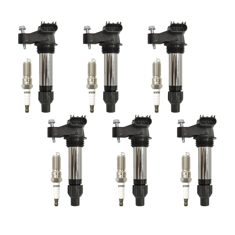 6x Ignition Coil & ACDelco Iridium Spark Plug For Cadillac GMC Chevy Buick UF569