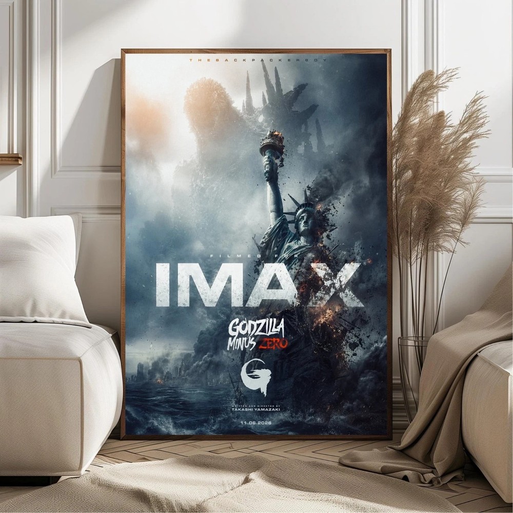 Godzilla Minus Zero IMAX 2026 Monster Attack Movie Poster