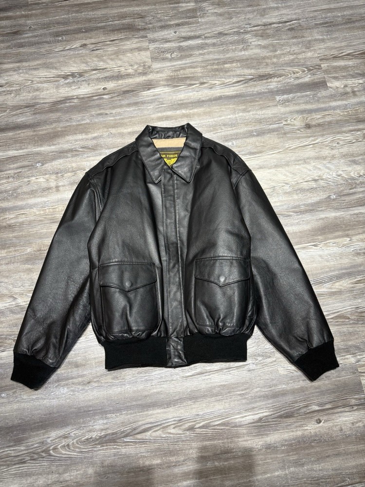 Landing Leathers Men’s Air Force A-2 Leather Flight Bomber Jacket ADULT X Large