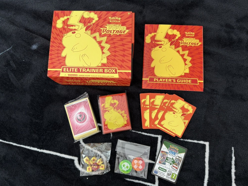 Pokemon EMPTY Vivid Voltage ETB wt accessories! Storage for cards❗️NO PACKS❗️