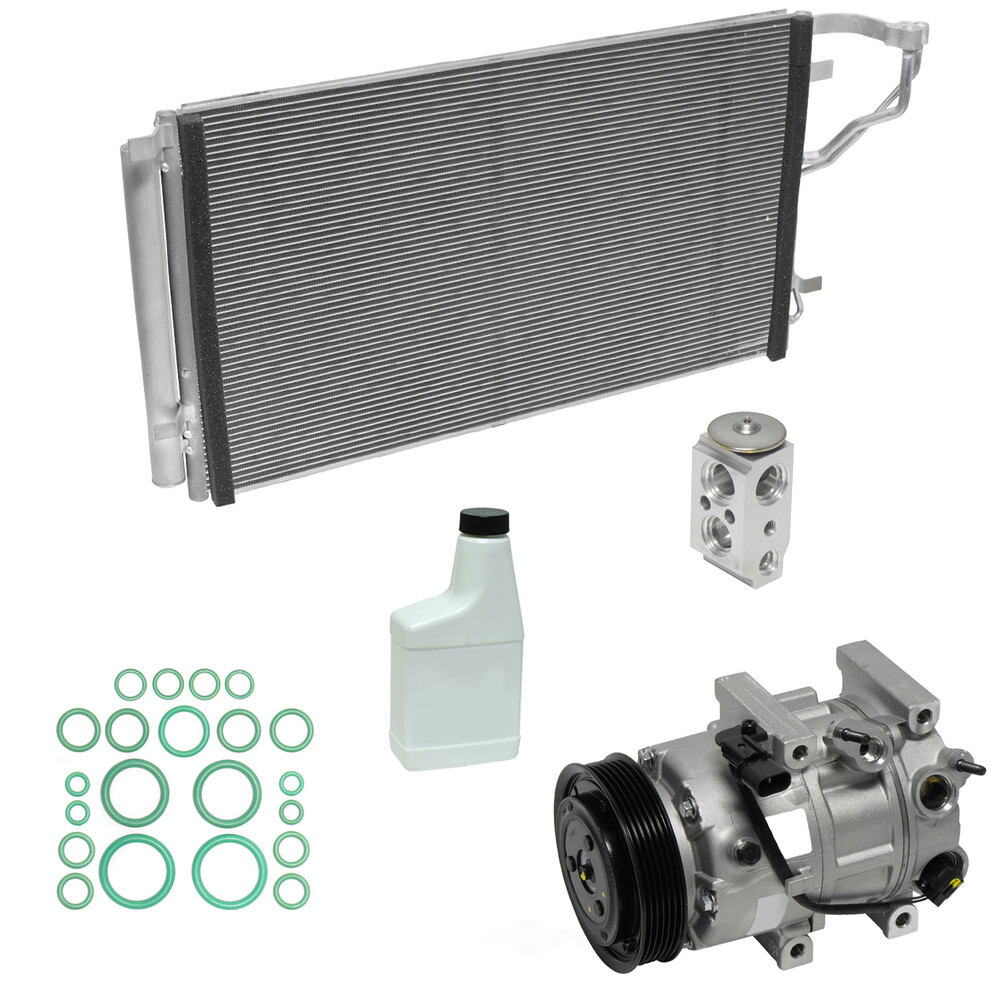 A/C Compressor Kit with Condenser UAC KT 4973A Replacement
