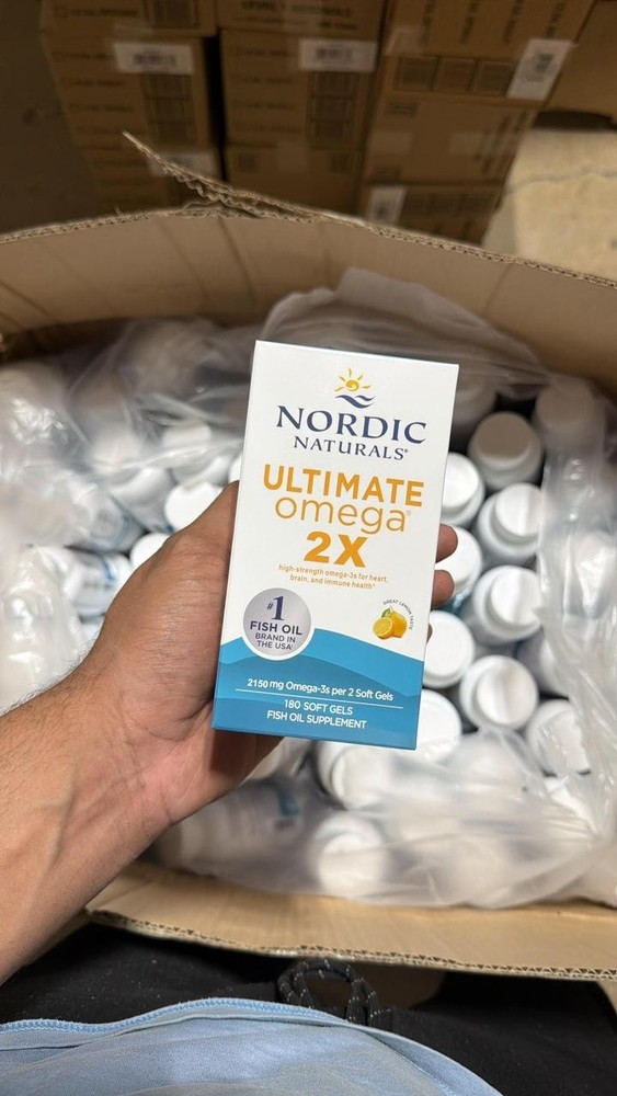 Nordic Naturals Ultimate Omega 2X Fish Oil 2150mg Lemon Flavor 180 Soft Gels