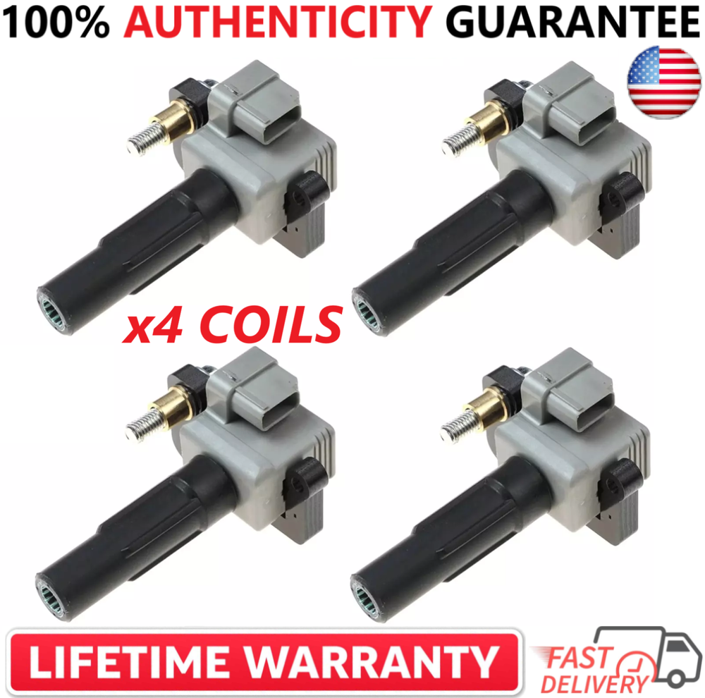 x4 OEM DIAMOND FK0186, 22433-AA540 Ignition Coils For 2004-2010 Subaru 2.5L H4