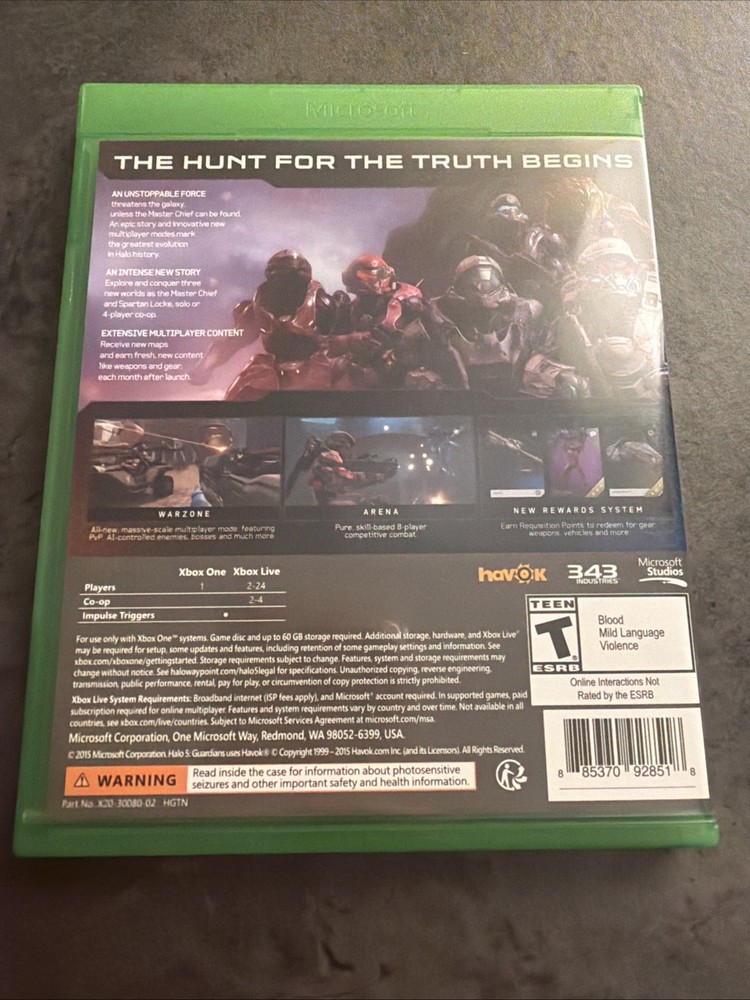 Halo 5: Guardians (Microsoft Xbox One) Exclusive - New - Fast Shipping