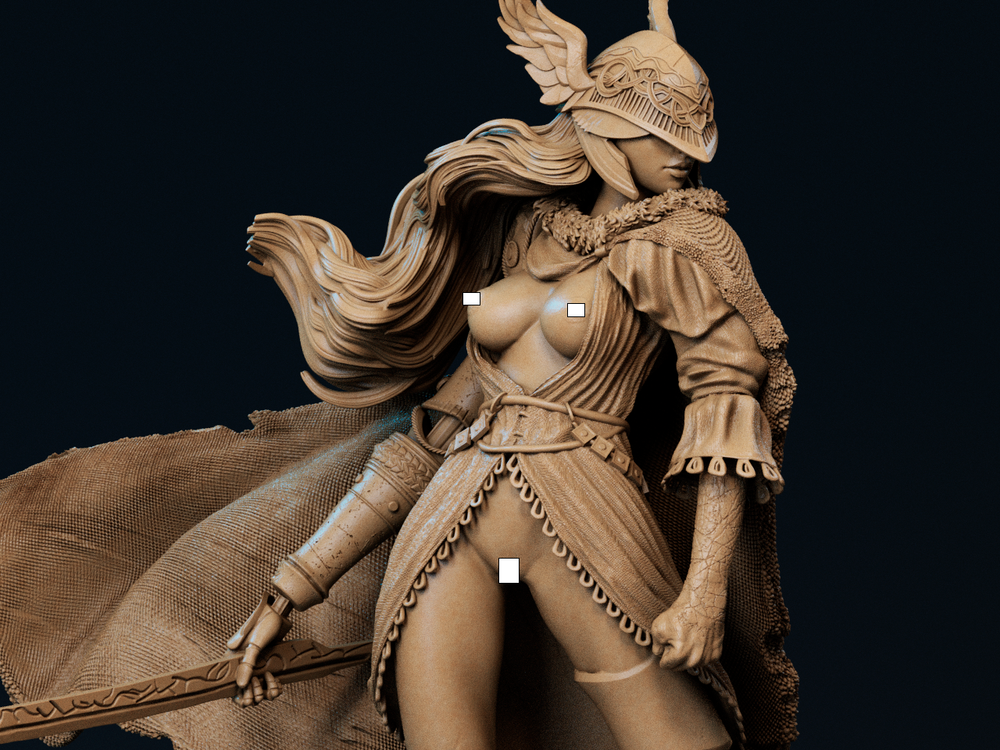 Malenia, Blade of Miquella - NSFW / Nude - Resin Model - Various Sizes