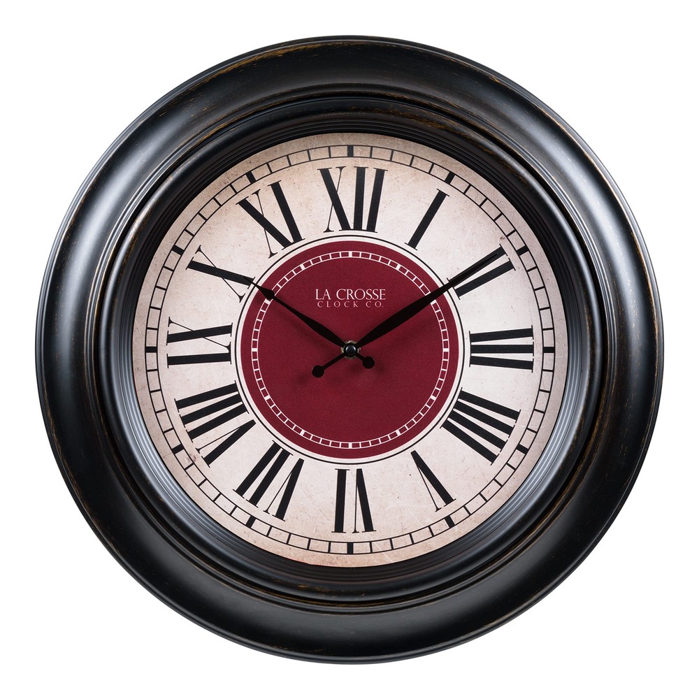 Technology 18-Inch Oil-Rubbed Bronze Barton Quartz Analog Wall Clock - 404-3045B