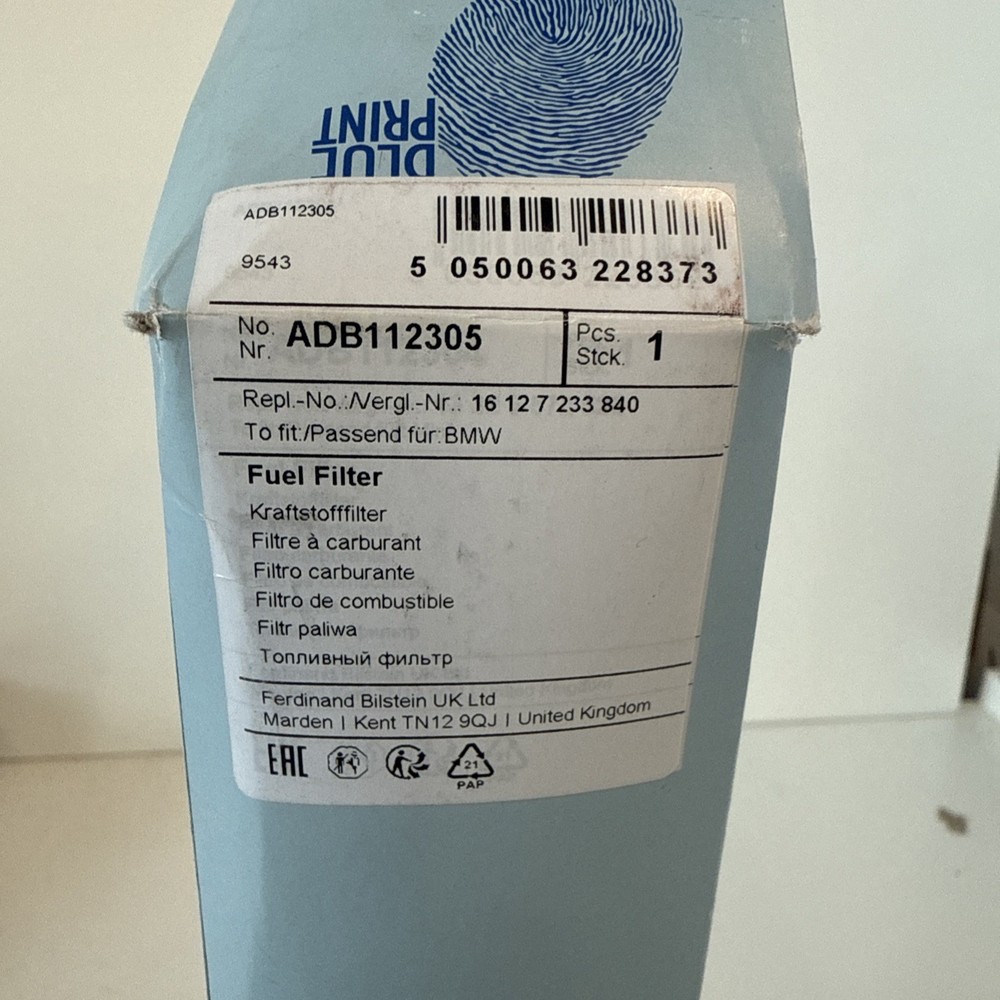Fuel Filter ADB112305 Blue Print 16127233840 16127327120 16127451424 Quality New