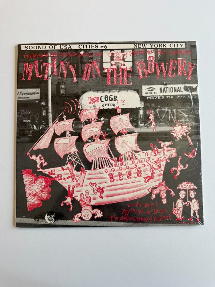 Mutiny On The Bowery LP NYHC Punk KBD Seizure Damage Adrenalin OD 76% Uncertain