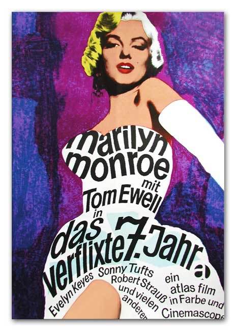 Marilyn Monroe *FRAMED* CANVAS ART Seven Yr Itch Vintage Movie - 16