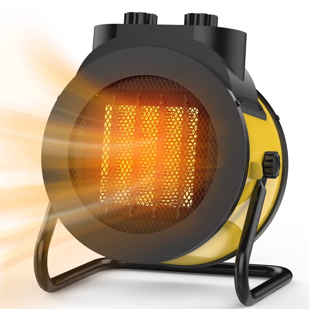 Space Heaters for Indoor Use, 1500W PTC Electric Heater with 90°Adjustable An...