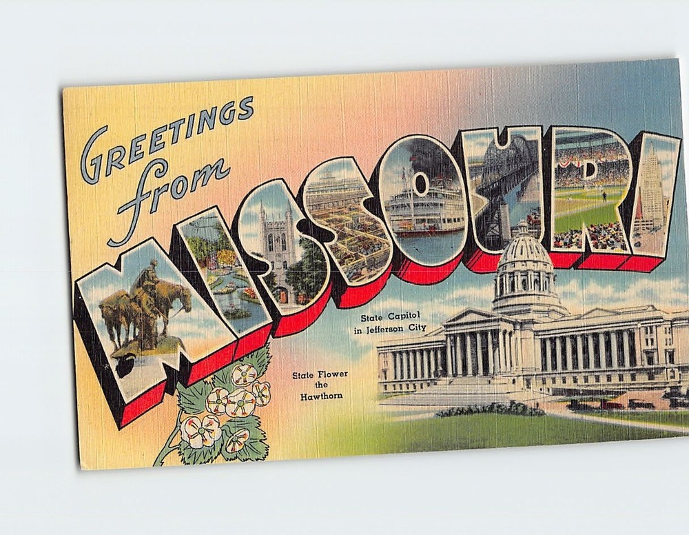 Postcard Greetings from Missouri USA