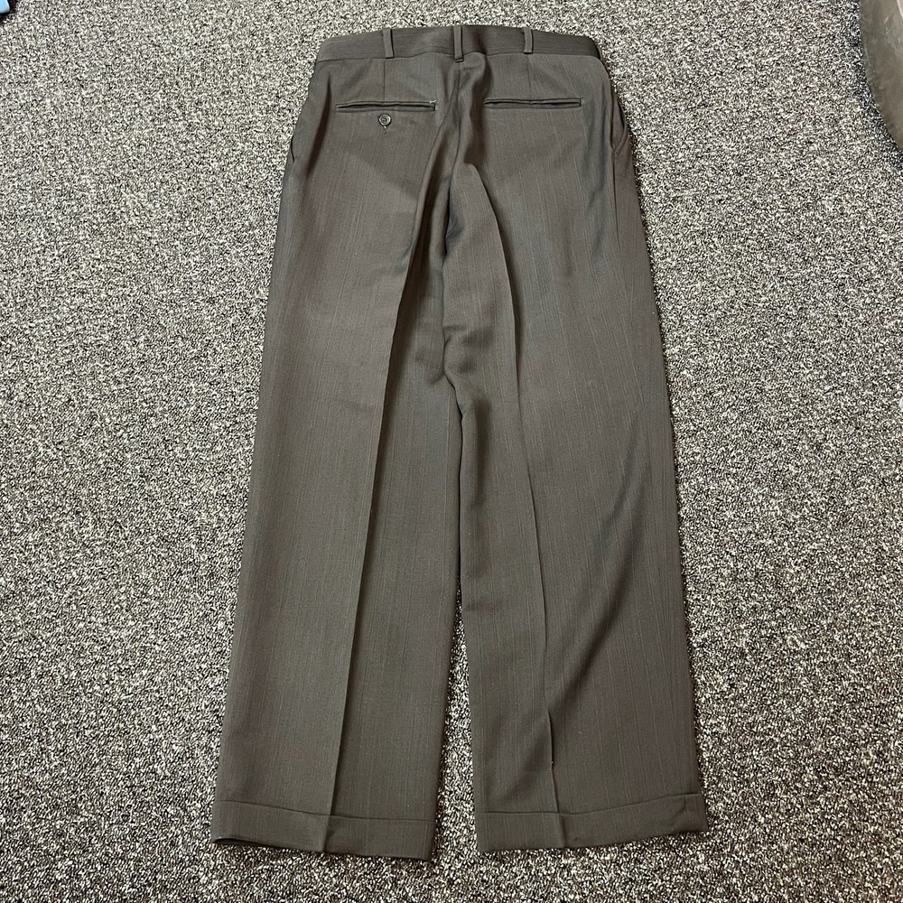 Unbranded Dress Pants Suit 30x28 Relaxed Fit Wide Leg Gray Premium