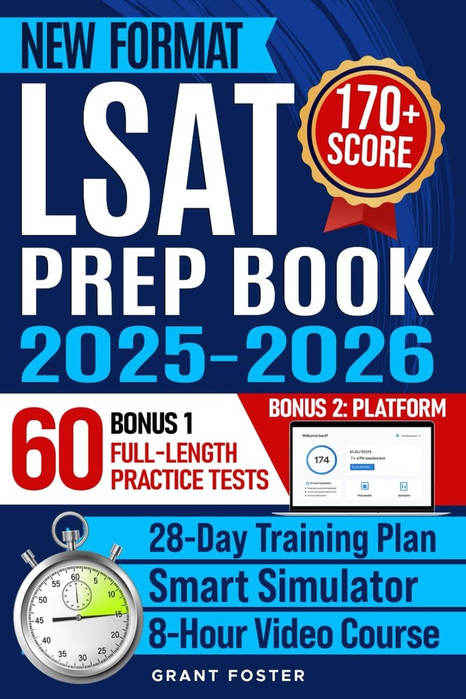 LSAT Prep Book 2025-2026: 60 Full-Length Practice Tests & New Digital Format...