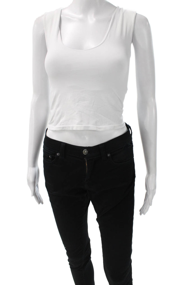 Intimately Free People Womens Tank Scoop Neck Sleeveless White Size XSFree Shipping in US $100+ Orders | $6.95 Orders Below