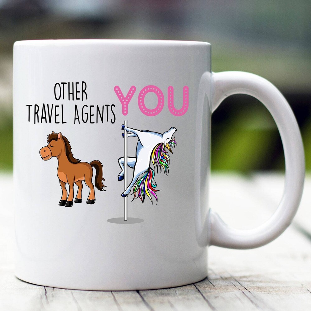 Travel Agent Gift Travel Agent Mug Travel Agent Funny Unicorn Mug Travel Agent C