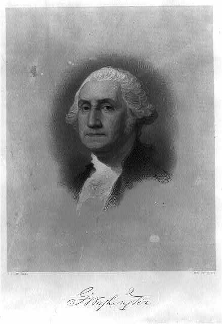 Photo:George Washington 1879 Portrait Engraving Print