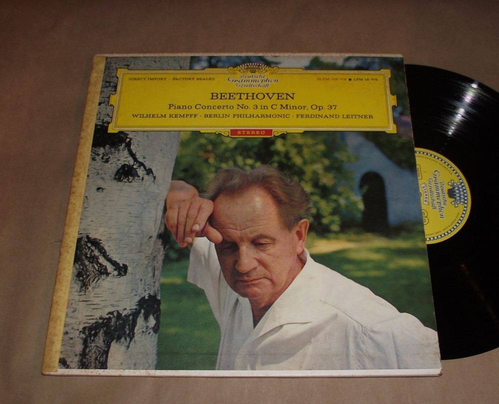 Beethoven Piano Concerto Kempff Dgg Slpm-138776 Ed1 Red Stereo