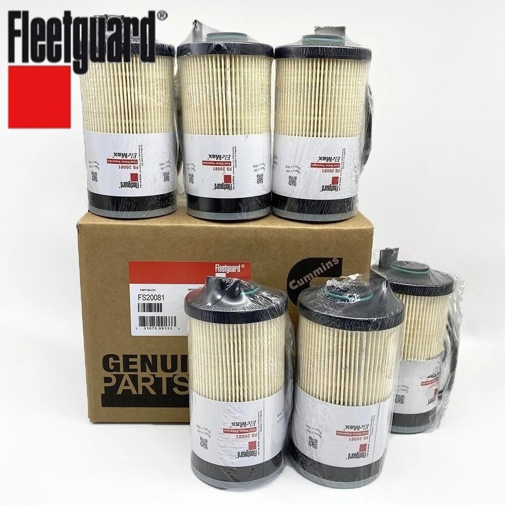 6PCS FS20081 FleetGuard Fuel Filter Water Separator For Cummins A0000904851 US