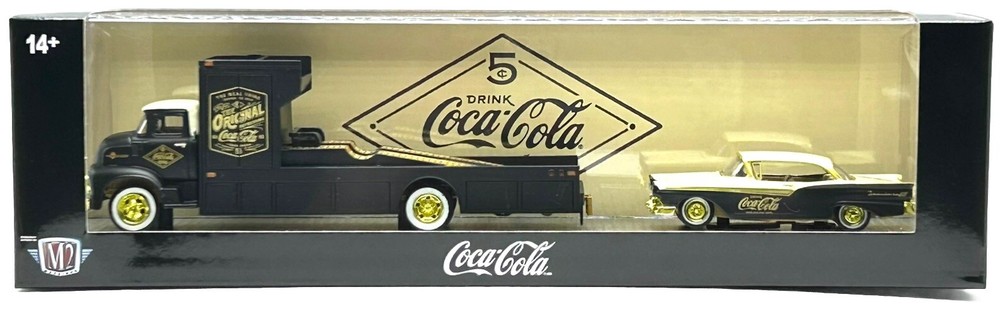 M2 MACHINES AUTO HAULERS CHASE 1956 FORD COE & 1957 FORD FAIRLANE 500 COCA-COLA