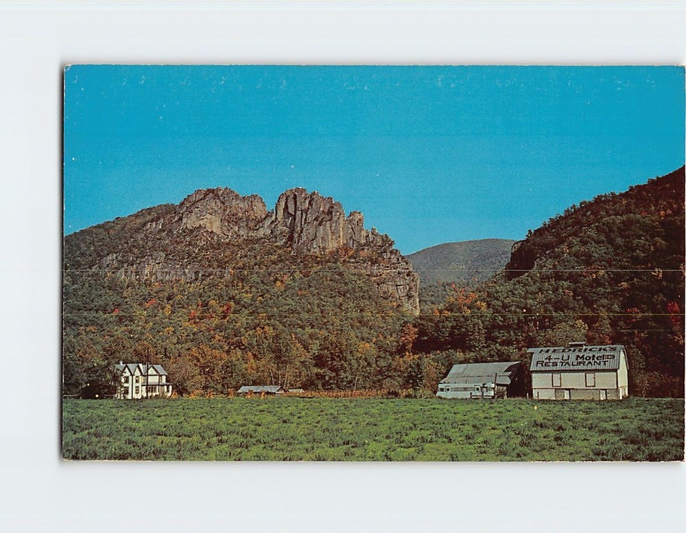 Postcard Seneca Rocks Monongahela National Forest West Virginia USA
